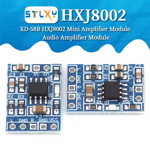 Stlxy HXJ8002 Audio Power Amplifier Board BTL Mini Audio Amplifier Module 3W Mono Low Noise 2.0-5.5V