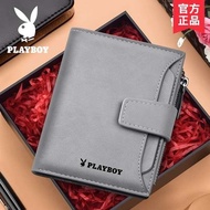 dompet lelaki kulit original beg dompet lelaki Dompet pendek lelaki Playboy 2024 Pemegang Kad Dompet Lesen Memandu Mudah Baharu Dompet Kulit Panjang