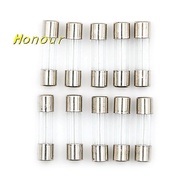 [Honour-t] 10pcs Glass Tube Fuse 5mm x 20mm 1.6A T1.6A 250V Slow Blow 1.6Amps