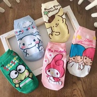5 pairs sanrio cotton socks kids teen adult women