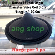 Kertas Speaker 15 Inch Daun Conus Spiker Mic 15 In Impor Voice Coil 5
