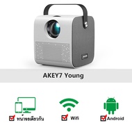 bday hot deals AUN akey7 young โปรเจคเตอร์ mini โฮมโปรเจคเตอร์ โปรแจ็คเตอร์ เครื่องฉาย projector 4k wifi android เครื่องฉายหนัง โปรเจคเตอร์ bluetooth โปรเจคเตอร์มือถือ AKEY7 Young One