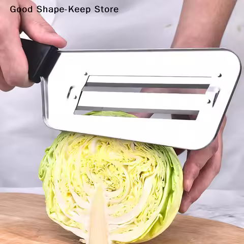 Stainless Steel Double-edged Cabbage Vegetable Slicer Multifunctional Vegetable Knife Kimchi Slicer