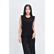 ((M) giordano ladies Sleeveless Black Top Second-Hand Clothes