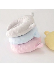 1入組葵花菊花嬰兒造型枕新生兒嬰兒兒童矯正防扁平頭純棉舒緩天鵝絨枕。從舒適的枕頭開始保護您的寶寶的夢想。