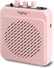 VANPHY Mini Electric Guitar Amplifier 3W Rechargeable Bluetooth Guitar Amp with Clean Overdrive Chan