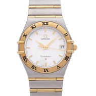 成色極佳的歐米茄星座系列全桿1212.30石英錶K18YG黃金/不鏽鋼銀色0108 [二手]OMEGA男士腕錶