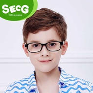 Frame SECG Optical Tr90 Silicone Flexible Protective Children Glasses Diopter Eyeglasses Rubber