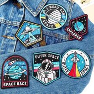6pcs Astronaut Embroidered Iron-on Patch