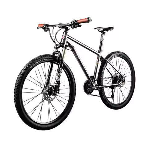 China Bicycle Factory 22-33-Speed Dual Disc Damping Mountain Bike 27.5-Inch Titanium Alloy MTB