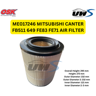 A-7497 MITSUBISHI CANTER FB511 649 FE83 FE71 AIR FILTER ME017246