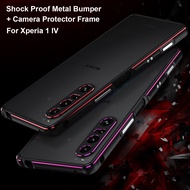 Aluminum Bumper Case For Sony Xperia 1 IV 5 iii 10 iii Metal Camera Protector Frame Phone Cover For Xperia 1 iii Shockproof Case