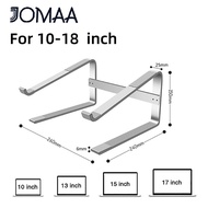 JOMAA Aluminum Alloy Laptop Stand Computer Stand for Desk Ergonomic Detachable Laptop Mount Holder Heat Dissipation Stand for 10-18 inch