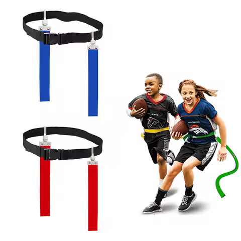 1PC Football Waist Flag Bright Color American Football Match Training Belt Adjustable Soccer Rugby F