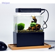 Mini Betta Fish Tank Aquarium Desktop Decorations Marine Aquaponic Fishes Bowl With Water Fliter USB