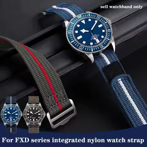 22mm High quality nylon watch strap for TUDOR collar hidden FXD /Biwan / 1958 series integrated nylo