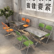 Table Chair Barbecue Shop Industrial Spicy Hot Dining Gear Folding Large Gear Stainless Steel Style 