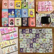 Short Wallet with Many Compartments, Cartoon 3-fold Wallet