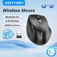 Vention Wireless Silent Mouse, 6 Buttons, 2.4G with USB Mini Receiver, 5 Level DPI Setting 4000DPI F