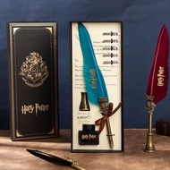 [NEW]Pen holder stand Harry Potter Magic Preppy Feather Pen Gift Box Carved Pen Gift Water Pen LMML