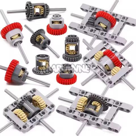 MOC High-Tech Differential Gear Building Blocks Parts for Technology Mechanical Bricks Wheels 62821 