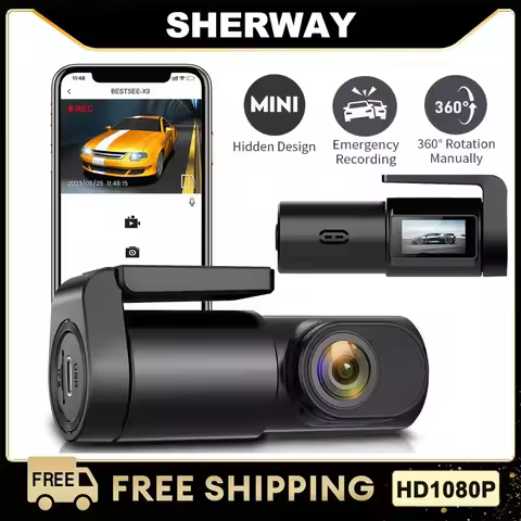 Car DVR Dash Cam FHD 1080P Mini Car Front Dash Camera 24H Parking Night Vision Auto Record Video Rec