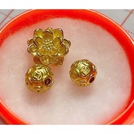 Charm seᵰ new 2025 size 8-9 mm standard AU 24 Carat9999 mixed KJ feng shui handmade bracelet