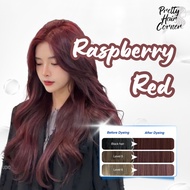Hair color Raspberry Red Hair Dye – Professional Long-Lasting Hair Color Cream Trendy Red Shade