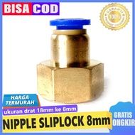 DC Pump Connector 18mm thread to 8mm PU hose