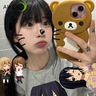 Korean Style 3D Rilakkuma Silicon Phone Case For Vivo Y16 Y12S Y12A Y11S V29 V27 Pro T2X T1X iQOO Z7