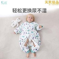 嬰兒睡袋秋冬款恆溫防踢被寶寶睡袋四季通用款兒童抗菌分腿睡袋