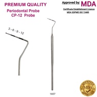 Dental Williams Probe CP-12 Periodontal Color Coded Marking 3-6-9-12 Pocket Depth Measurement Gigi H