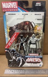 2012 玩具反斗城限定 Marvel Universe Greatest Battles Comic Pack Black Spiderman Dr.Doom