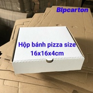 Carton box for pizza size 16x16x4cm in many colors