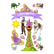 TOPPER RAPUNZEL TANGLED Custom Name/ Birthday Cake Decoration Rapunzel Theme