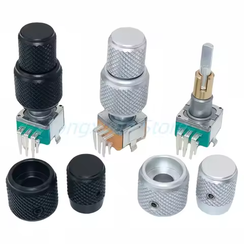 1pc EC11EBB24C03 Dual-Shaft Axis Encoder EC110701N2B With Button Switch 8Pins 30 Position Handle 25m