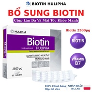 Hulipha Biotin Pills, Biotin Supplement 2500μg, Helps Reduce Hair Loss, Fast Hair Growth, Strong Nai