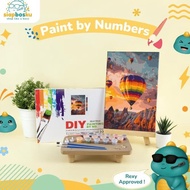 PAINT BY NUMBER 20x30 CM CANVAS PAINTING WITH FRAME BRUSH PAINT - AESTHETIC LANDSCAPE by Radhiant of