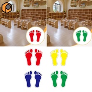 [prettyia] Barefoot Footprint Stickers Feet Spots Recognizable Kids Floor Decals for Decorative Stai