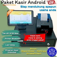 Paket kasir android kur boba foodtruck franchise depot warung ayam geprek seblak puding roti kue kek