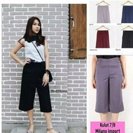 ? PLAIN CREP CULOTTS 7/ 8 BELOW THE KNEE Ready