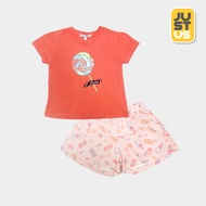 JUST US - Girls' T-Shirt and Pants Set 06 - 36 Months - UT3K0300250