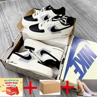 Nike Air Force 1 pointed black shoes _ Nike AF1 cream black men women Classic newest version 2023