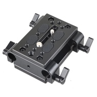 SmallRig Camera Tripod Mounting Baseplate with15mm Rod Clamp Rail Block 1798