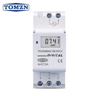 TOMZN Din Rail Weekly 7 Days Programmable Digital TIME SWITCH Relay Timer Control AC 220V 230V 12V 2