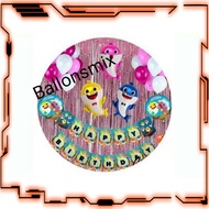 Baby shark decoration set birthday decoration - RO30-0112 2025 Good