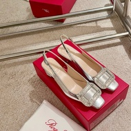 2025.7.8-4.5cn Heel Roger vivier RV Belle Diamond Buckle Back Strap High Heels