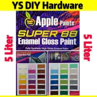 Left (18 Color) Apple Paint 5 Liter Cat Minyak Besi &amp; Kayu/Super Gloss Paint Metal &amp; Woodo