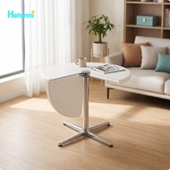 footful Glossy Folding Dining Table Foldable Portable Table Sturdy Stable for Kitchen