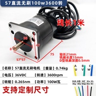 High Power 24v48v Dc มอเตอร์ไร้แปรงเกียร์ลดความเร็วมอเตอร์ 57pwm สําหรับส่วนประกอบอิเล็กทรอนิกส์ Mar